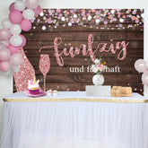 Fünfzig Und Fabelhaft Rosa Buch Geburtstag Hintergrund